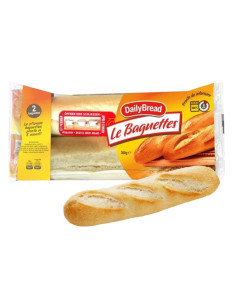 Baguettes Precotte DailyBread - 12 Confezione da 2 Panini 300gr - Pane Confezionato
