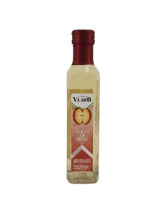 Aceto di Mele Casa Verdi 100% Italiano - Bottiglia da 250ml - Olio, aceto e sale