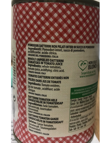 Le Conserve Della Nonna - Datterini Pugliesi - Barattolo da 400gr - Salse e Spezie