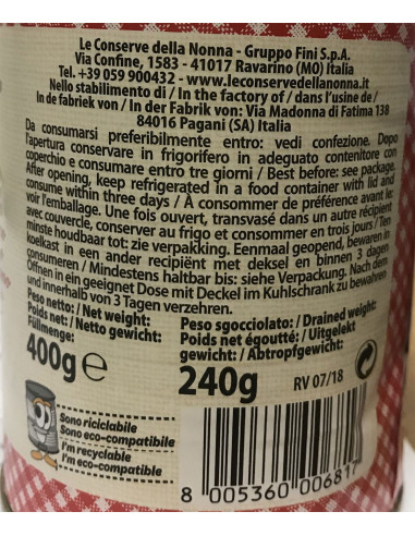 Le Conserve Della Nonna - Datterini Pugliesi - Barattolo da 400gr - Salse e Spezie