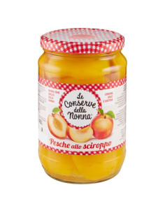 Le Conserve Della Nonna - Confettura Extra di Pesche - Barattolo da 340gr - Salse e Spezie