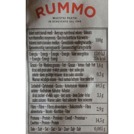 RUMMO Conchiglie Rigate n° 42 - Confezione da 500gr - Pasta Rummo