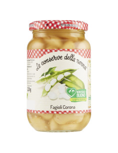 Le Conserve Della Nonna - Fagioli Corona - Barattolo da 360gr - Salse e Spezie