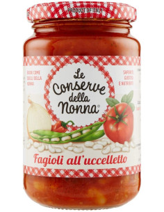 Le Conserve Della Nonna - Fagioli all'Uccelletto - Barattolo da 350gr - Salse e Spezie