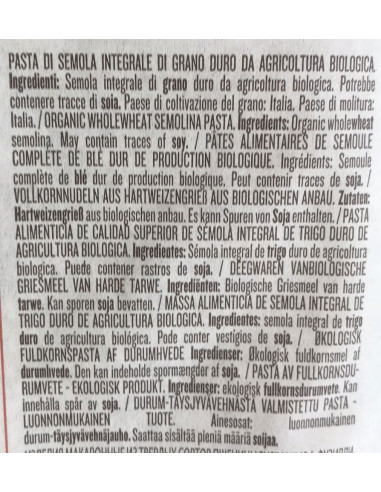 RUMMO Spaghetti Bio Integrali n 3 - 24 Confezioni da 500gr - Pasta Rummo