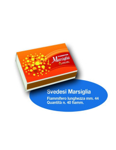 Fiammiferi Svedesi Marsiglia - 1 Box da 100 scatoline