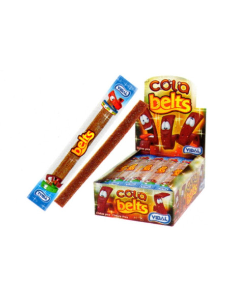 Vidal Cinture Cola Frizzanti - Astuccio da 150 pezzi - Caramelle e Chewing Gum