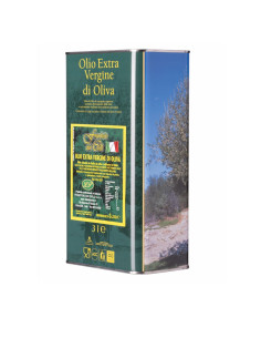 Olio Extravergine di Oliva Frantoio del Colle Latta da 3 Litri  - Olio Aceto e Sale
