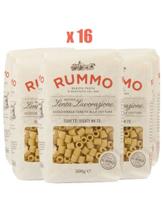Pasta RUMMO Tubetti Rigati n 72 - 16 Confezioni da 500gr - Pasta Rummo