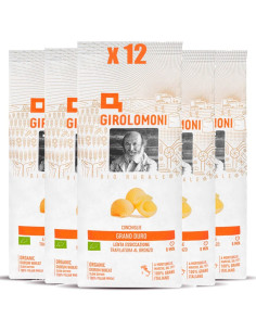Pasta GIROLOMONI Conchiglie Rigate Bio di Grano Duro - 12 confezioni da 500gr
