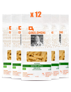 Pasta GIROLOMONI Maccheroni Senatore Cappelli Bio - 12 confezioni da 500gr