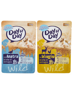 ADoC MIX Day by Day Dog Cane WILD Selvaggina e Anatra - 24 Buste da 100gr