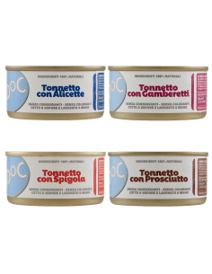 ADoC Cat Cibo Umido per Gatti Gusti Misti - 24 Lattine da 85gr - Alimenti per Animali