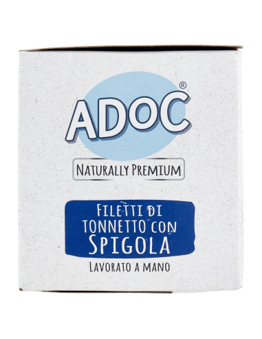 ADoC Cat Gatto MP Tonnetto con Spigola - 8 Box da 6 Lattine da 50gr - Alimenti per Animali