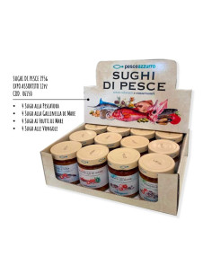 SUGHI DI PESCE 195g - EXPO ASSORTITO 12pz - Cibidamare