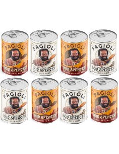 Fagioli alla Bud Spencer - 4 Barattoli ORIGINAL e 4 Barattoli NERI TEX MEX da 400gr