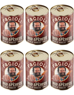 Fagioli alla Bud Spencer - 6 Barattoli SALSA BARBECUE BBQ da 400gr